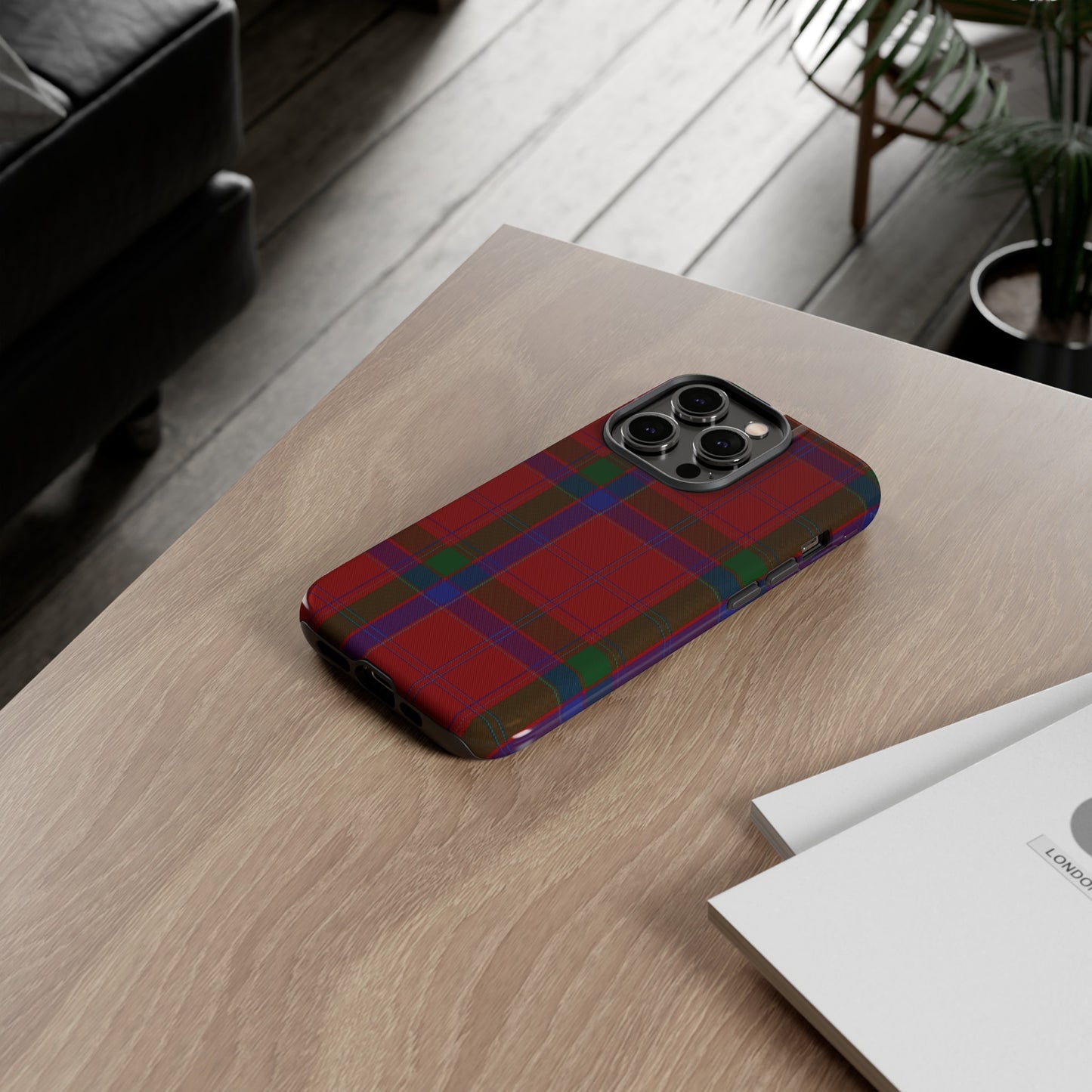 Étui de téléphone à motif tartan écossais - MacGillivary, Divers