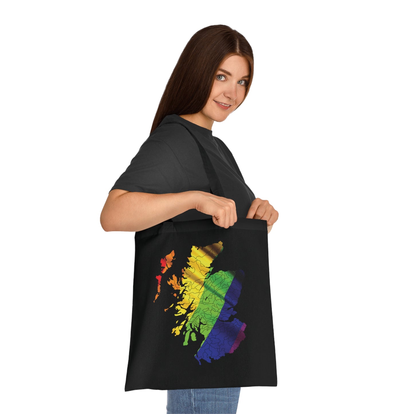 Scotland Pride Flag Clan Map Cotton Tote Bag