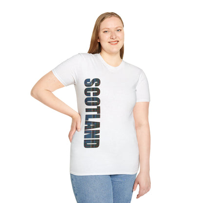 Scotland Lettering Anderson Old Tartan Softstyle T-Shirt, Unisex Tee, Various Colours