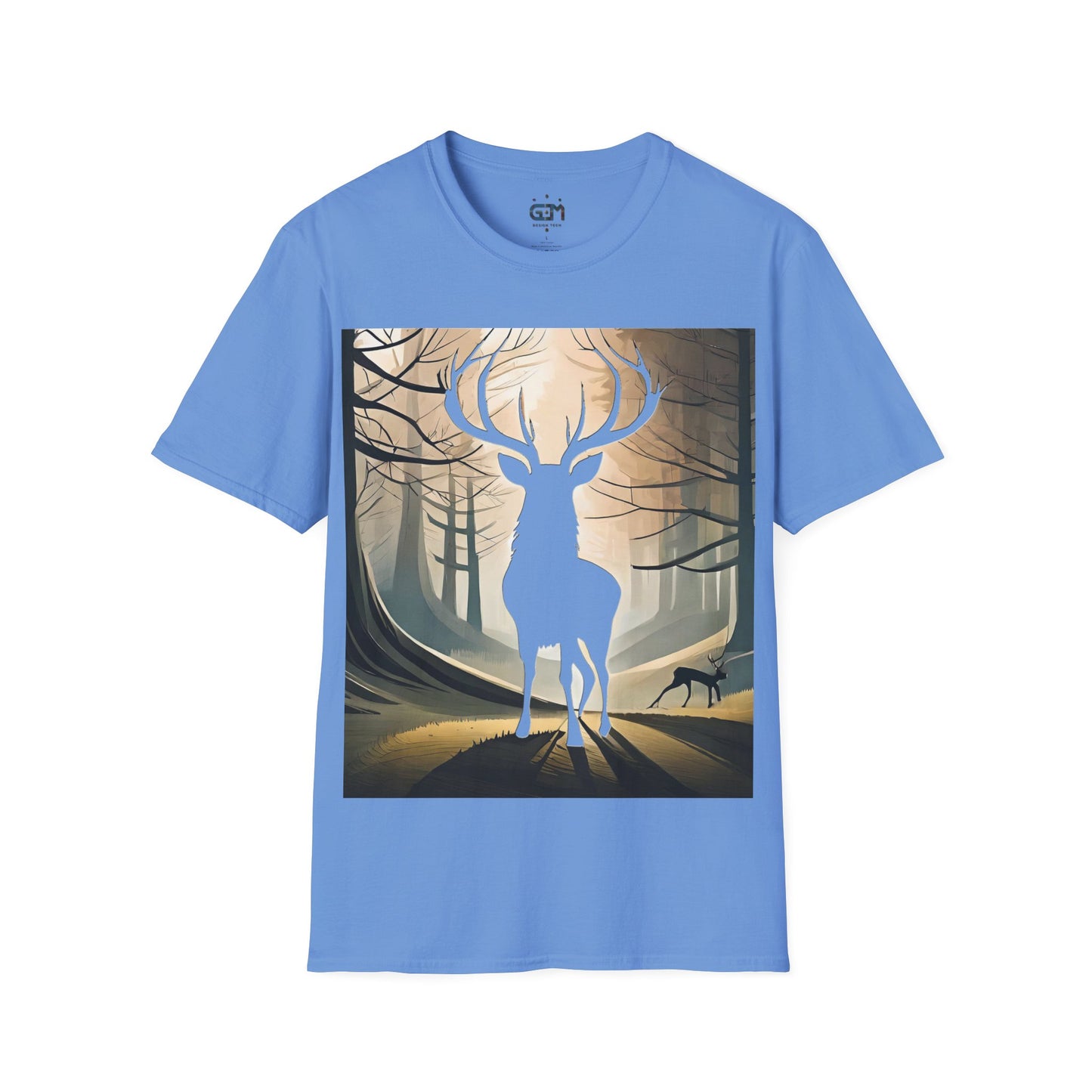 Stag Silhouette Softstyle T-Shirt, Unisex Tee, Scottish Scenery, Various Colours