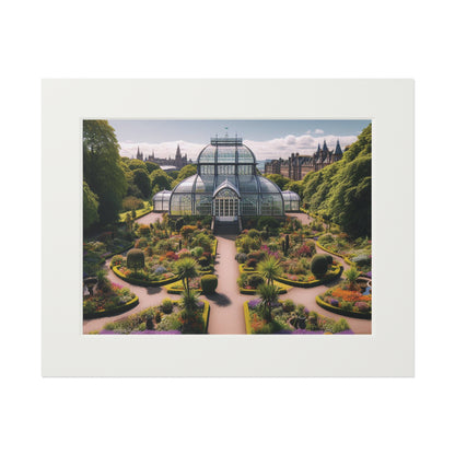 Glasgow's Botanic Gardens Fine Art Print, Scotland Art, Paper Frame, Various Sizes, Horizontal