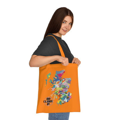 Scotland Clan Map Cotton Tote Bag