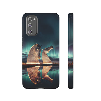 Kelpies Northern Lights Art Variant Phone Case, Scotland, Samsung