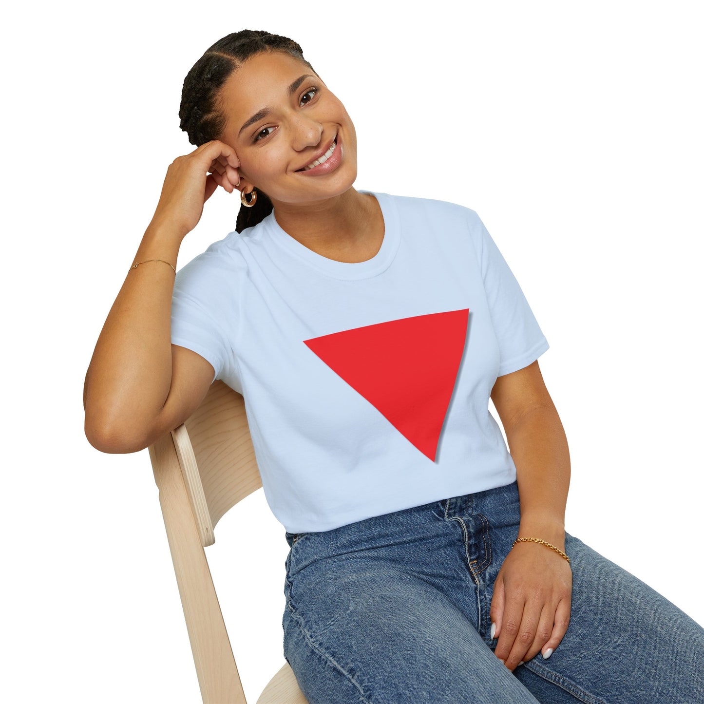 Red Triangle Softstyle Unisex T-Shirt, Various Colours