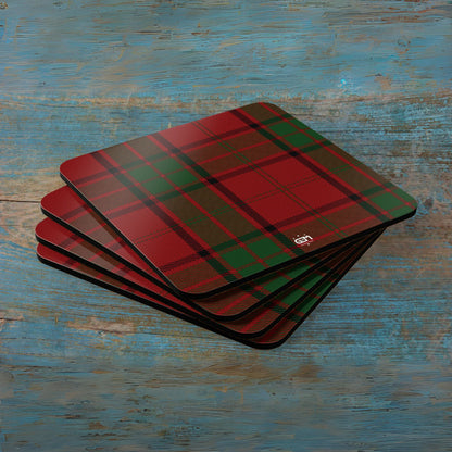 Scottish Tartan Cork Coaster Set (M/Mc/Mac)