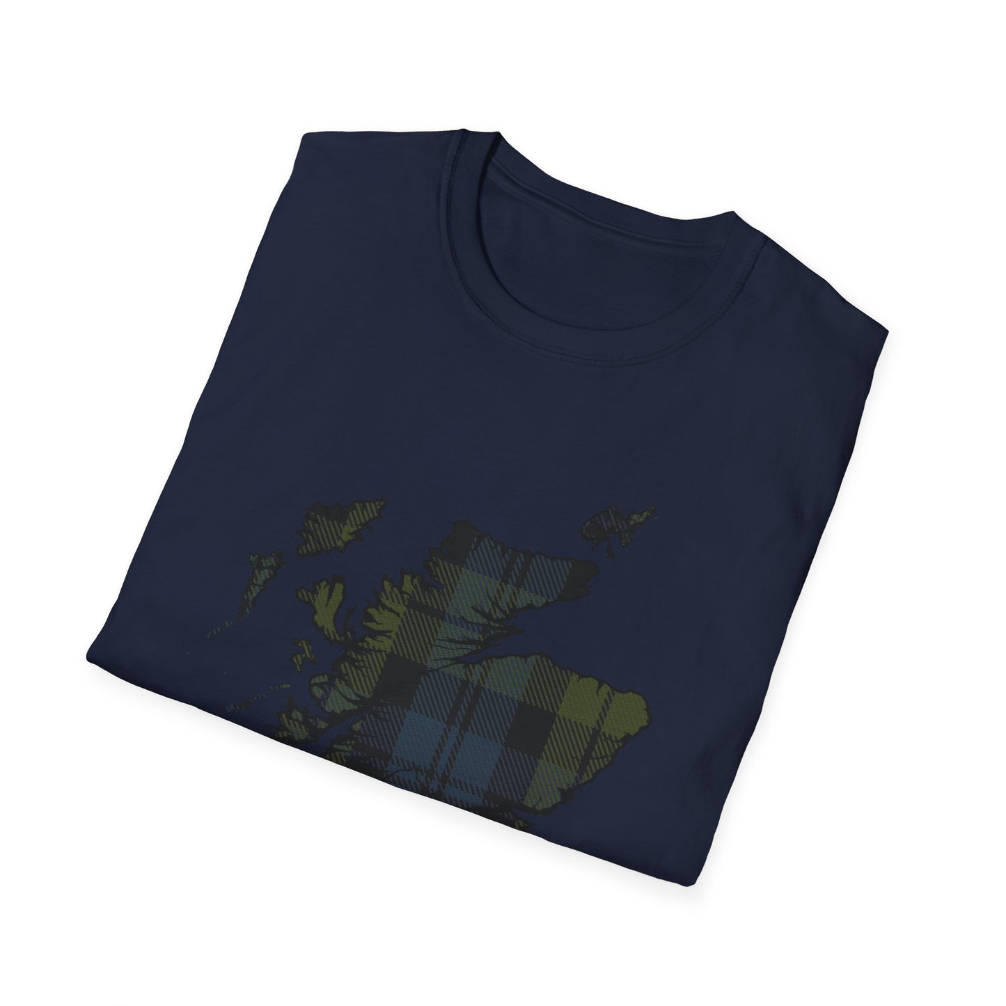 Tartan Ecosse Carte Softstyle T-Shirt Unisexe - Campbell Tartan Tee 