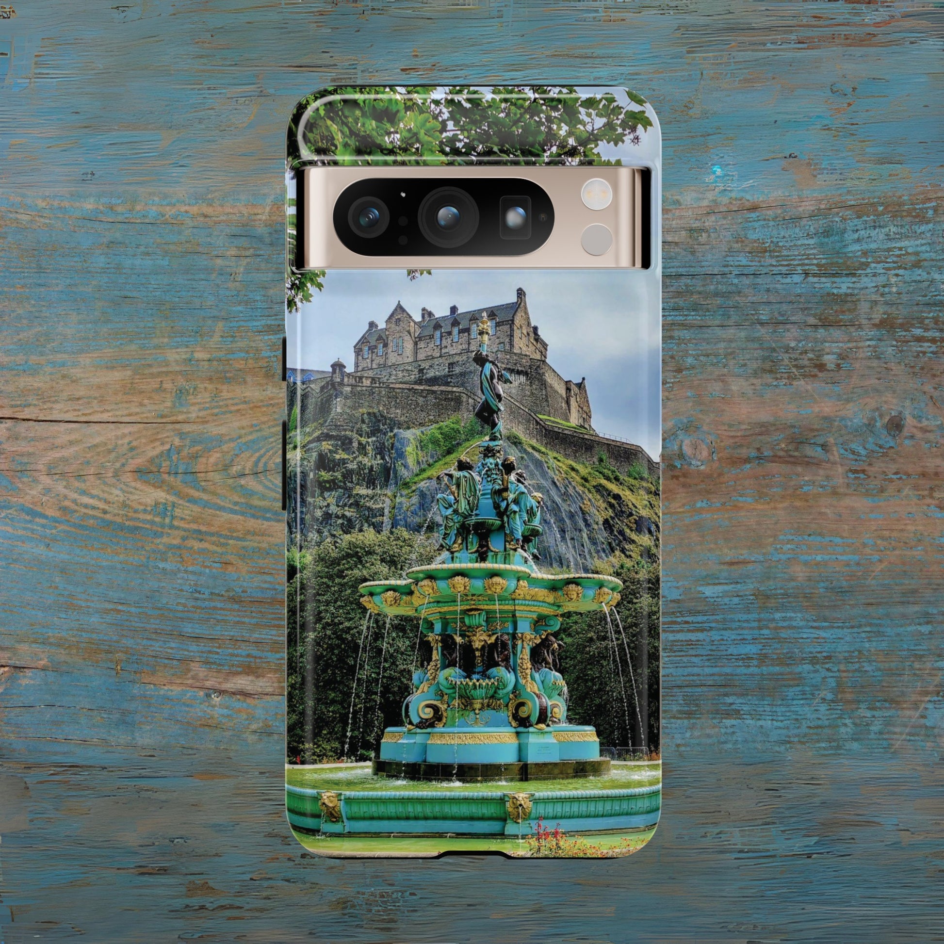 Ross Fountain & Edinburgh Castle Photo Phone Case, Scotland, Various GAM Design Tech Ross Fountain & Edinburgh Castle Photo Phone Case, Scotland, Various GAM Design Tech