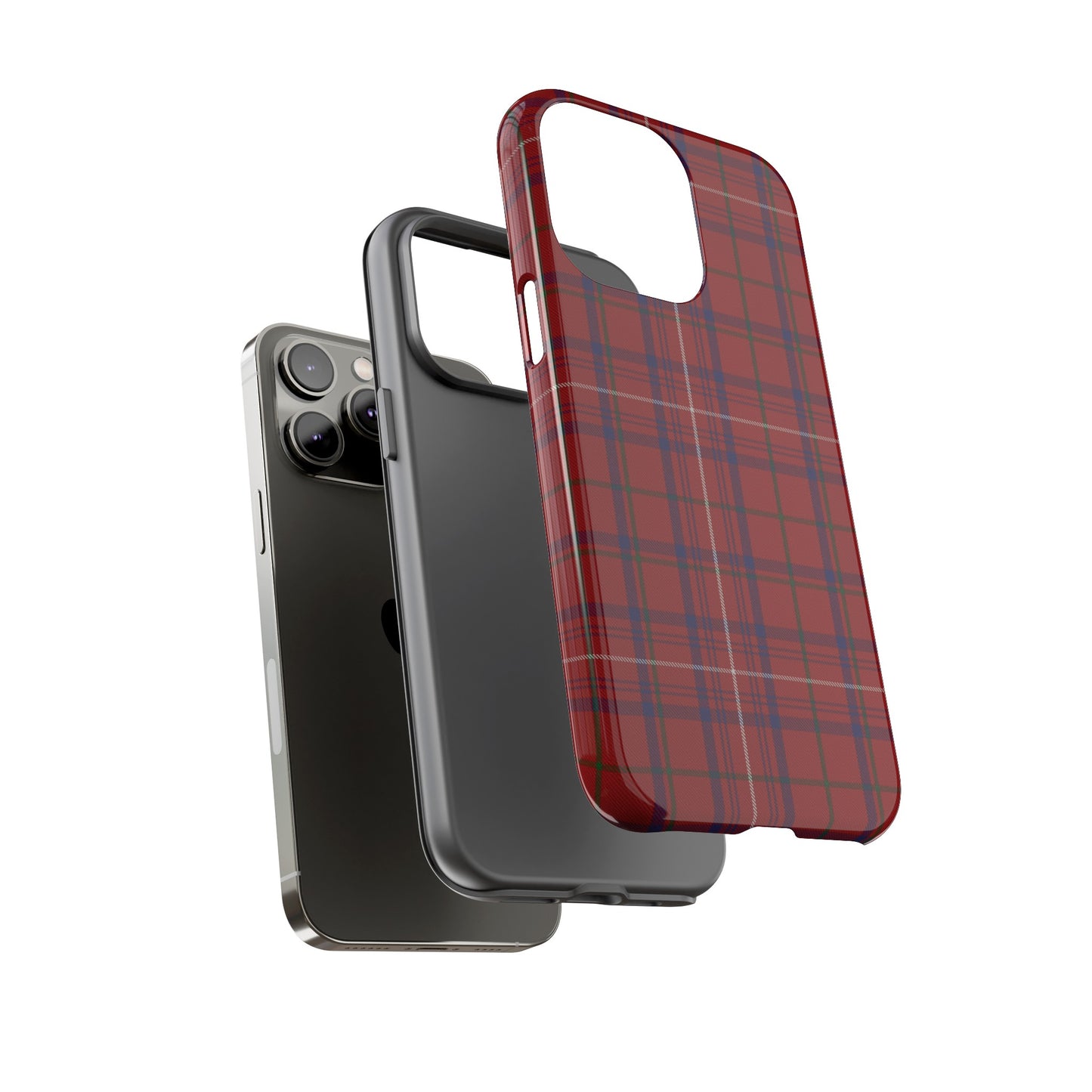 Scottish Tartan Phone Case - Rose, Various