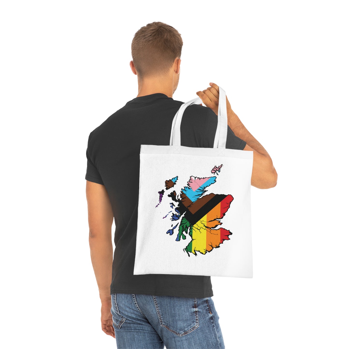 Scotland Pride Progress Map Cotton Tote Bag