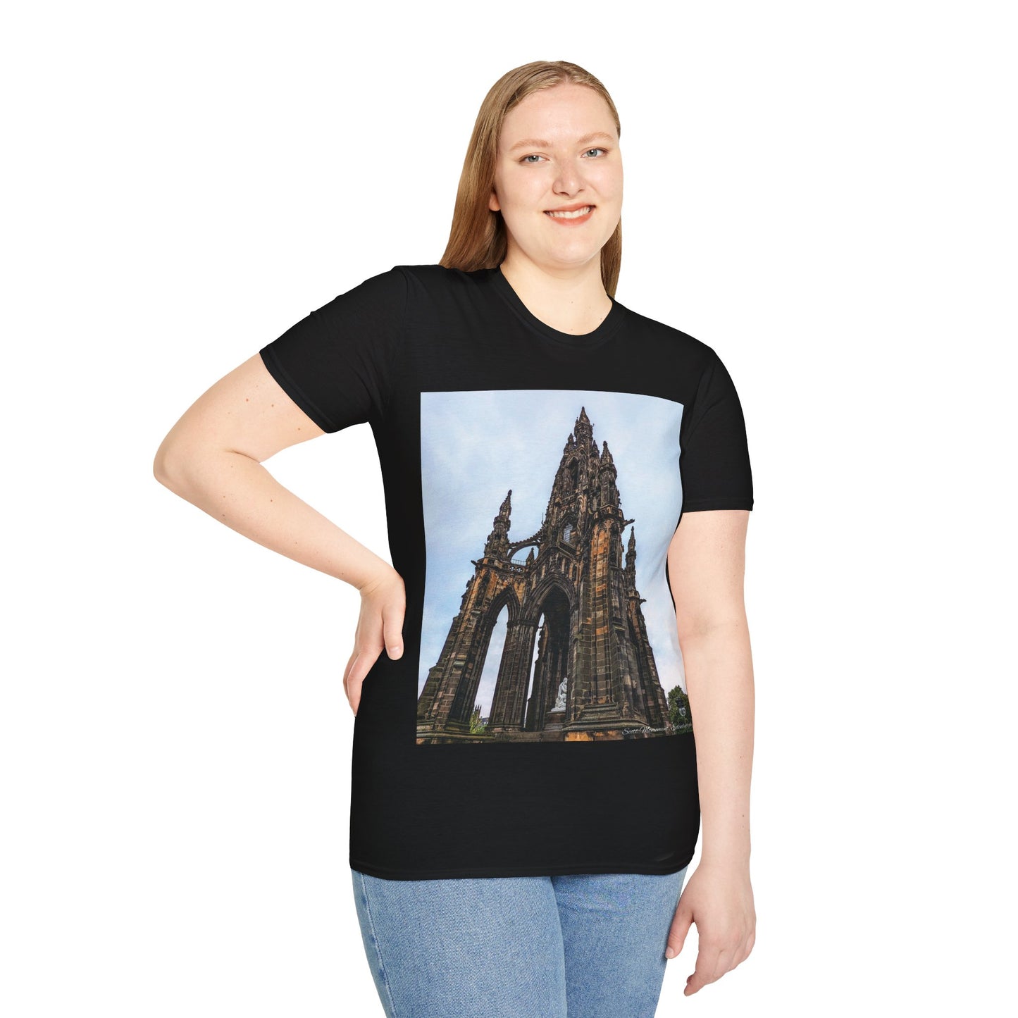 Scott Monument Photo Softstyle T-Shirt, Unisex Tee, Various Colours