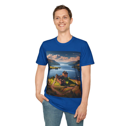 Urquhart Castle - Loch Ness Softstyle T-Shirt, Unisex Tee, Scottish Landmarks, Various Colours