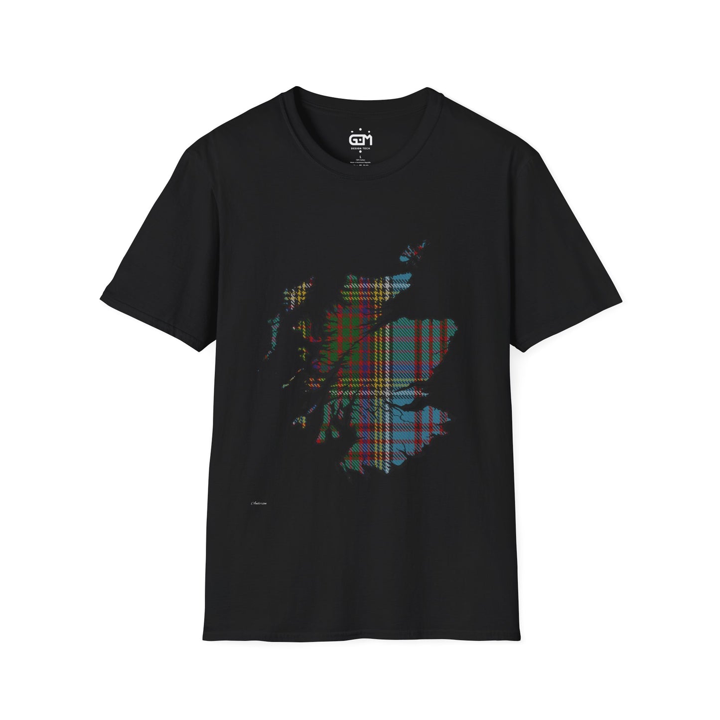 Scotland Tartan Map Softstyle Unisex T-Shirt - Anderson Tartan Tee