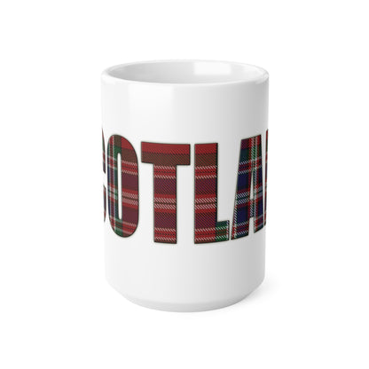 Scotland Tartan Mug - MacFarlane, Coffee Cup, Tea Cup, Scotland, White