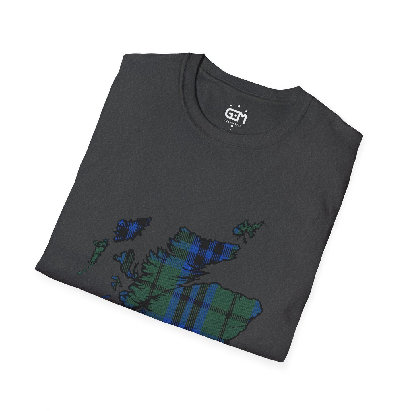 Scotland Tartan Map Softstyle Unisex T-Shirt - Keith Tartan Tee