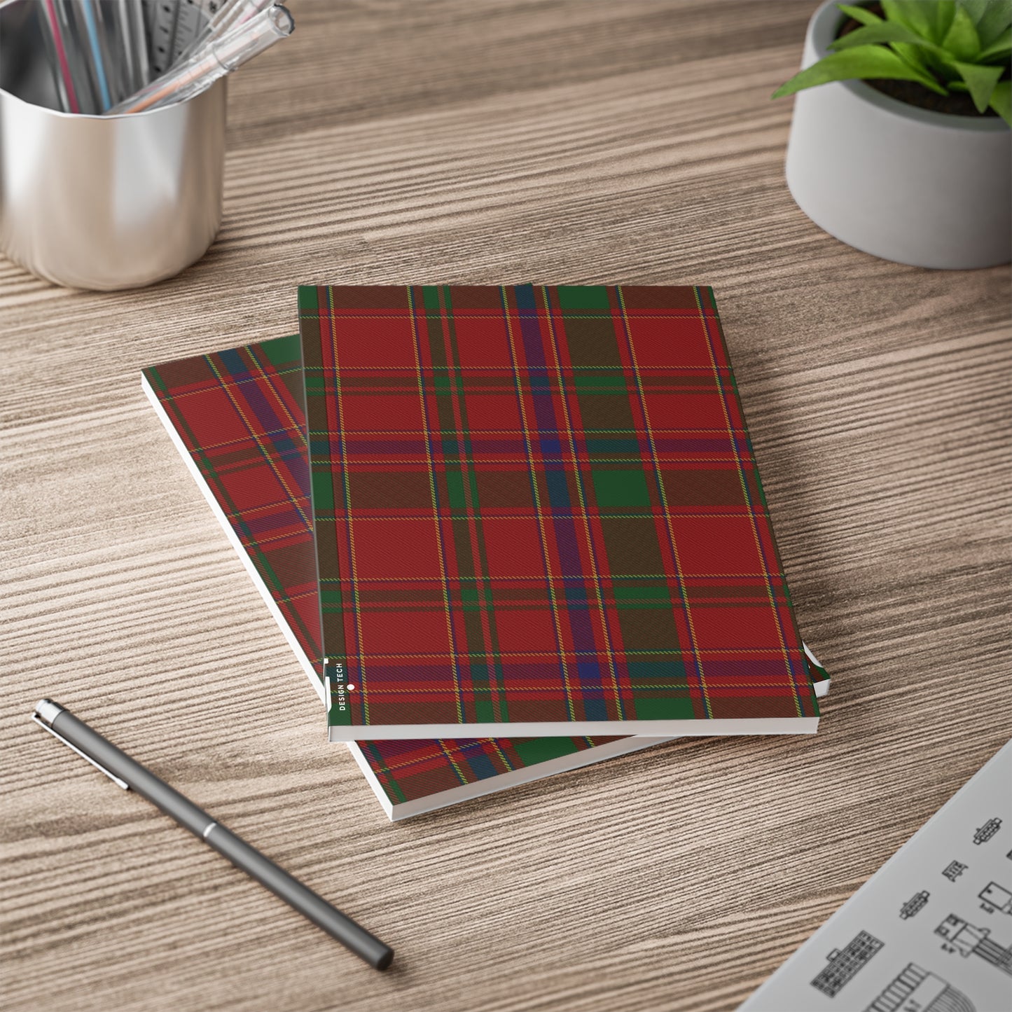 Scottish Tartan Softcover A5 Notebook - Munro