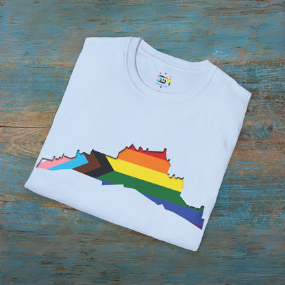 Edinburgh Castle Pride Progress Art Unisex T-Shirt