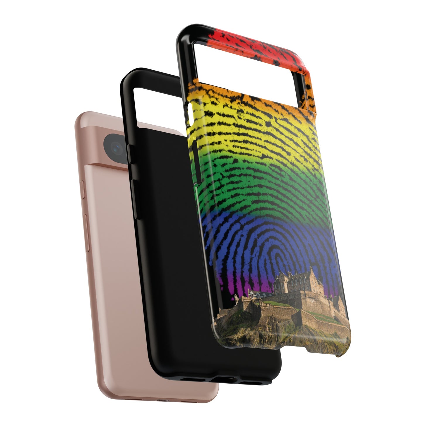 Edinburgh Castle Pride Phone Case - Fingerprint, Various