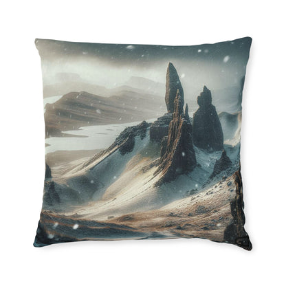 Reversible Square Cushion : Isle of Skye Old Man of Storr, Various Sizes