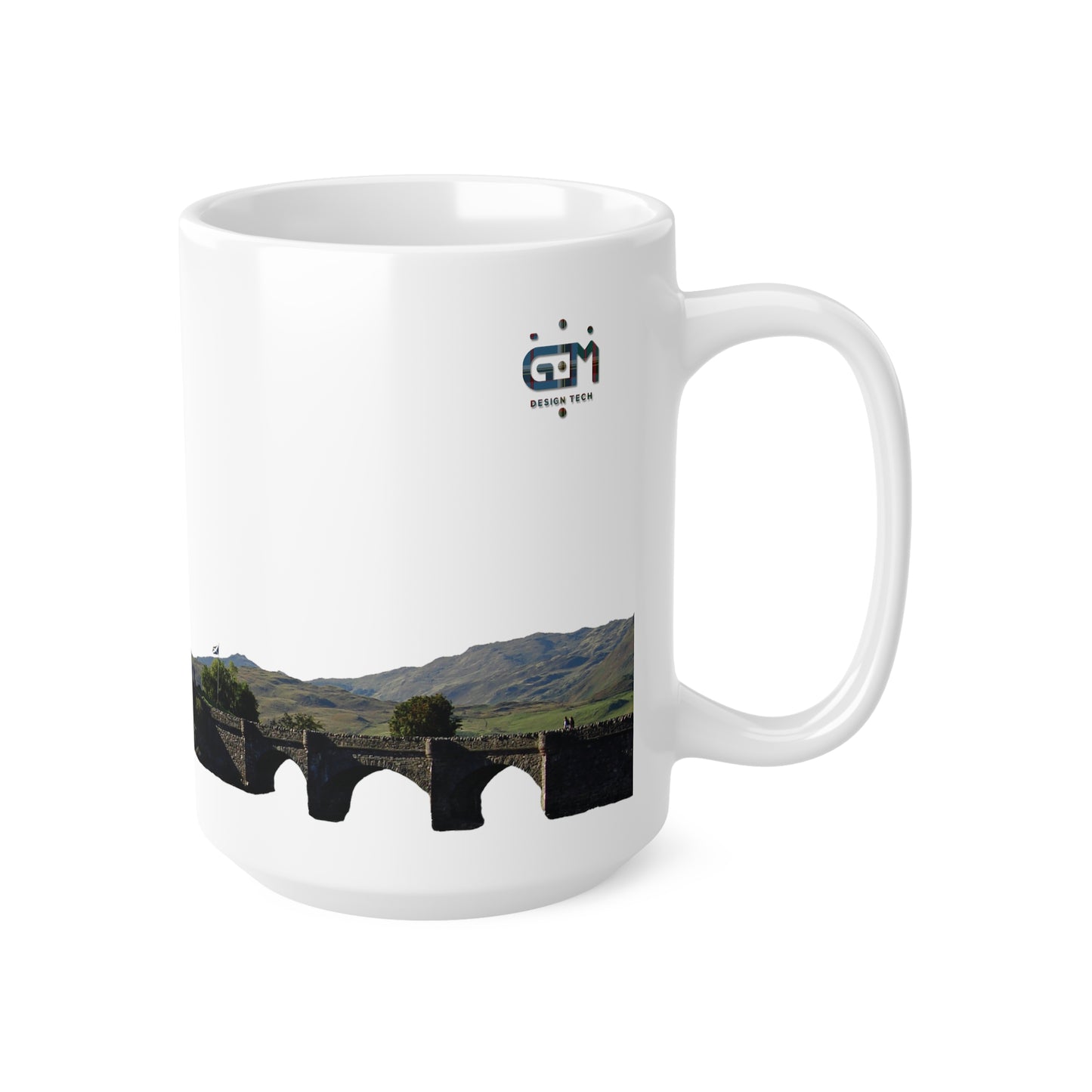 Eileen Donan Castle Photo Mug, White