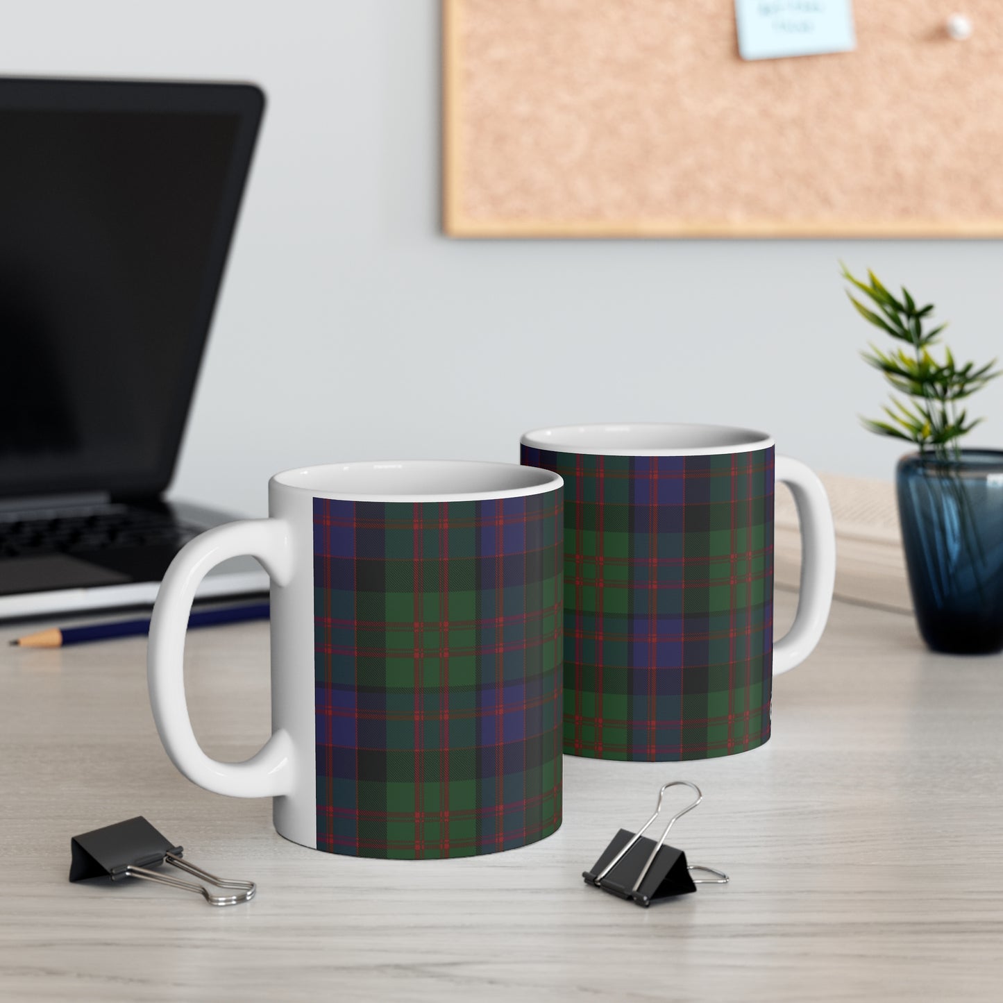 Scottish Tartan Mug 11oz, MacDonald Tartan