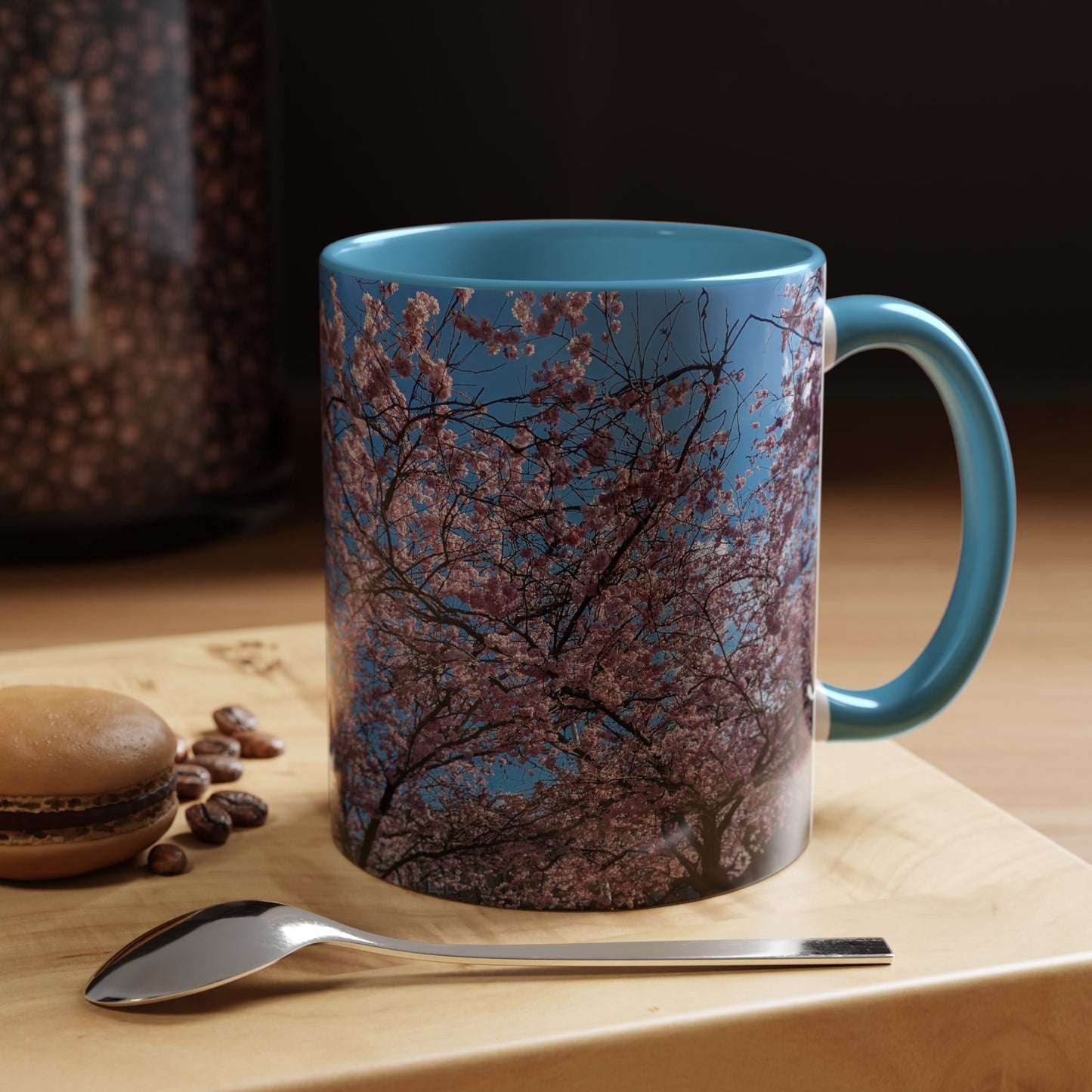 Tasses décoratives Écosse en gros plan - Scènes variées (bleu clair)