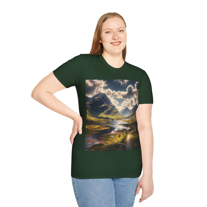 Glen Coe - Highlands Softstyle T-Shirt, Unisex Tee, Scottish Landmarks, Various Colours