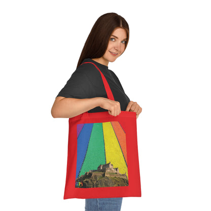 Edinburgh Castle Pride Road Sky Cotton Tote Bag