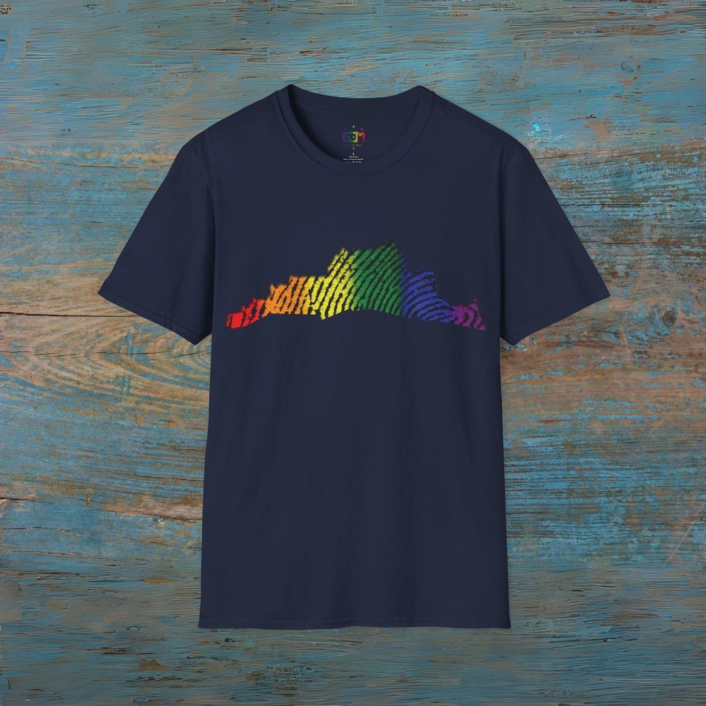 Edinburgh Castle Pride Fingerprint Art Unisex T-Shirt