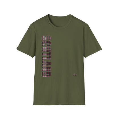 Tartan Scotland Lettrage Softstyle T-shirt unisexe, MacPherson Tartan Tee 