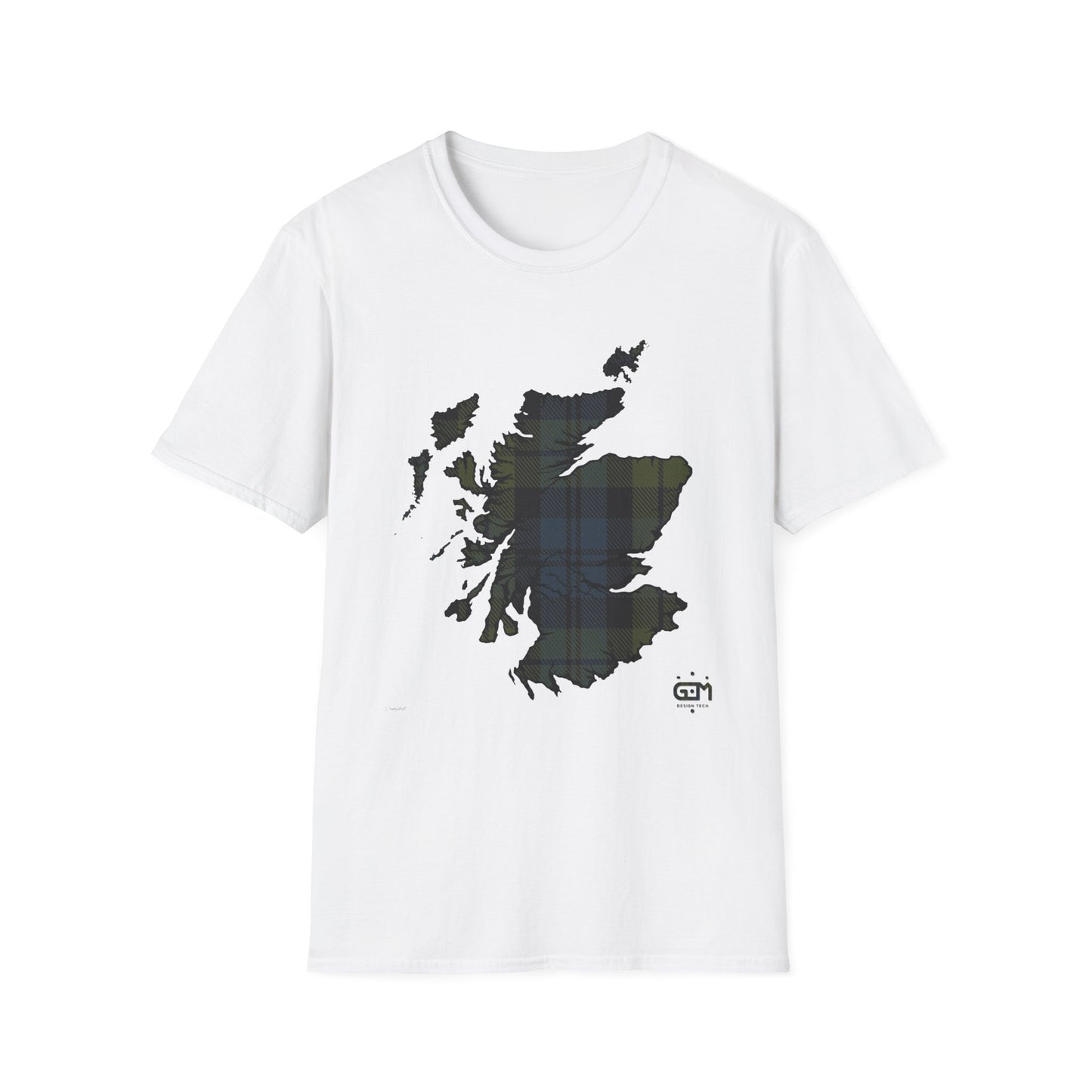 Tartan Ecosse Carte Softstyle T-Shirt Unisexe - Campbell Tartan Tee 