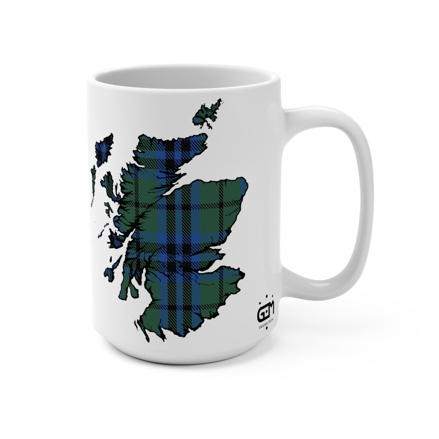 Scotland Map Mug 15oz, Keith Tartan