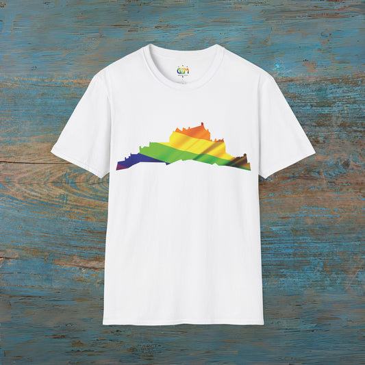 Edinburgh Castle Pride Flag Art Unisex T-Shirt