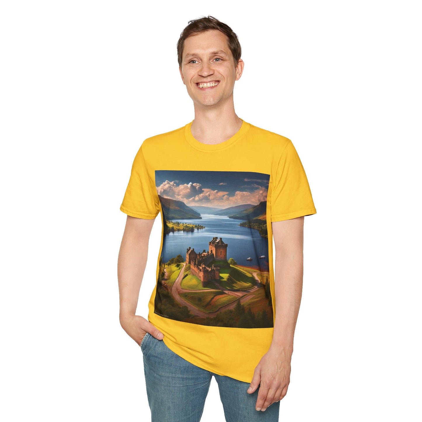 Urquhart Castle - Loch Ness Softstyle T-Shirt, Unisex Tee, Scottish Landmarks, Various Colours