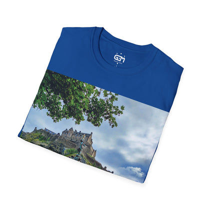 Ross Fountain & Edinburgh Castle Photo Softstyle T-Shirt, Unisex Tee, Various Colours