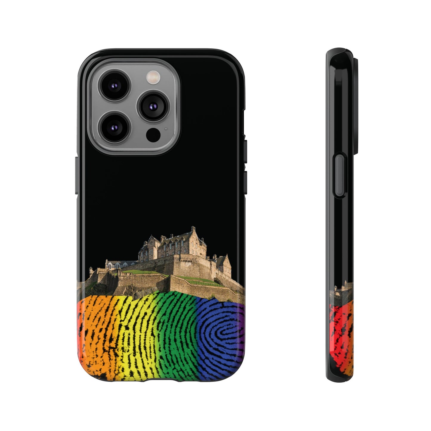 Edinburgh Castle Pride Rockface Phone Case - Fingerprint, Various