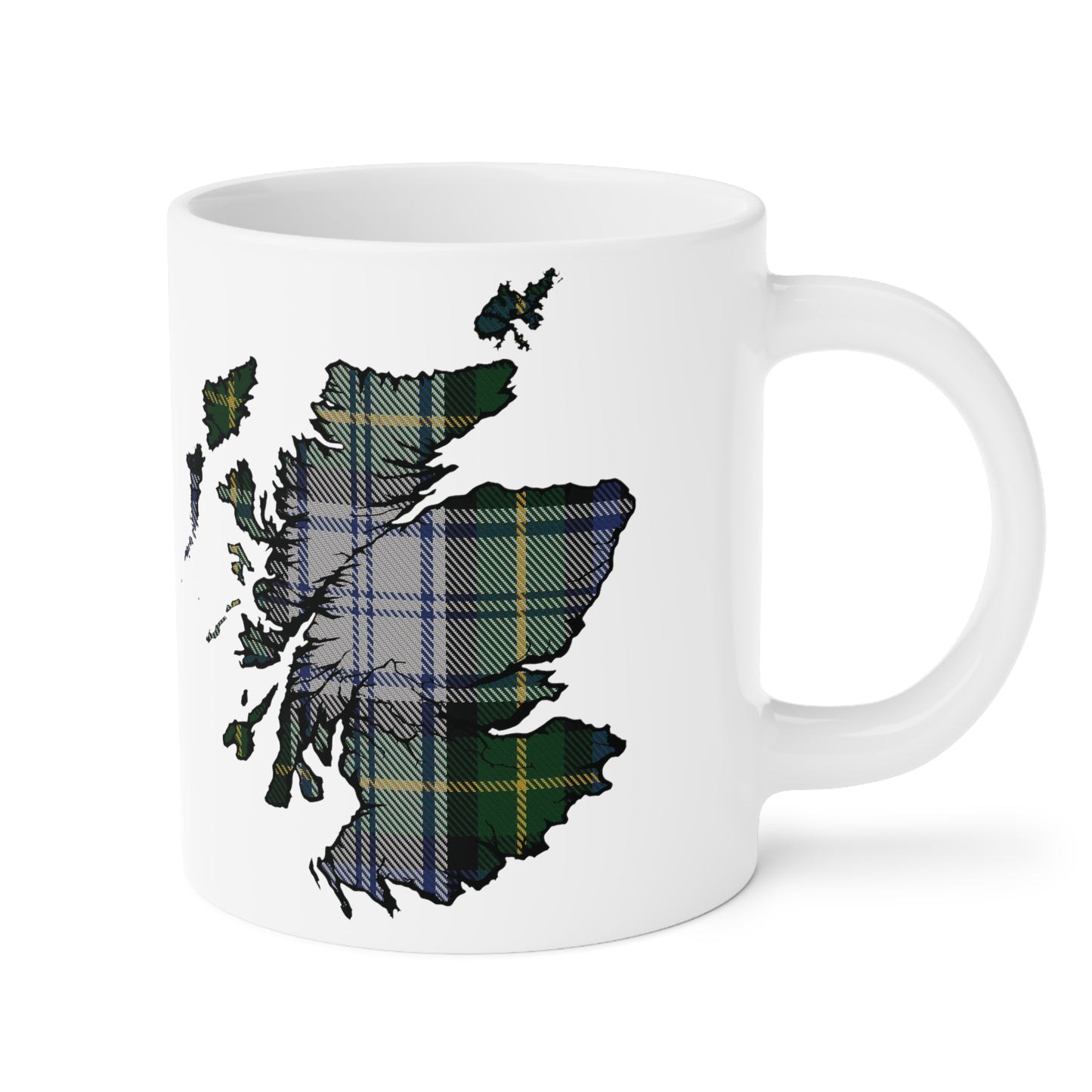 Mug carte écossaise en tartan – Gordon Dress Tartan, différentes tailles 