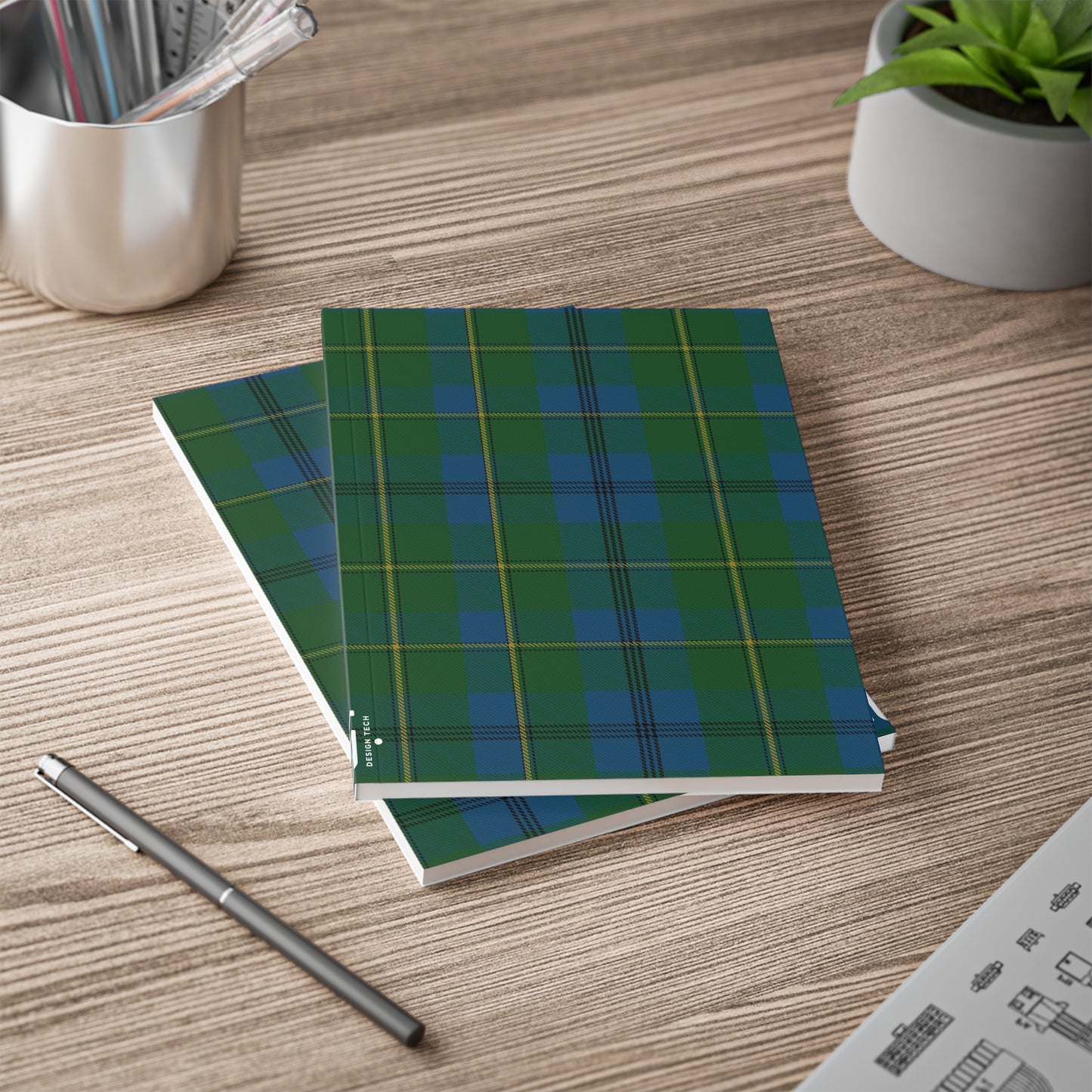 Scottish Tartan Softcover A5 Notebook - Johnstone