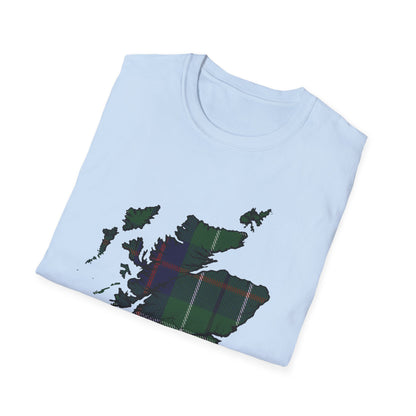 Tartan Ecosse Carte Softstyle T-Shirt Unisexe - Duncan Tartan Tee 