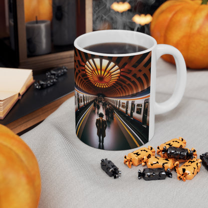 Glasgow's Clockwork Orange Subway, Coffee Cup, Tea Cup, Scotland, White