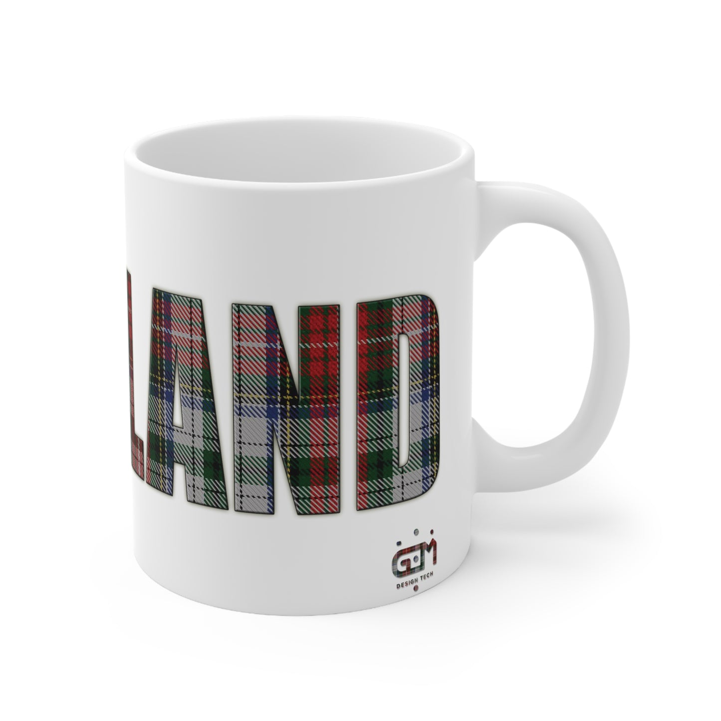 Scotland Tartan Mug - Stewart, Coffee Cup, Tea Cup, Scotland, White