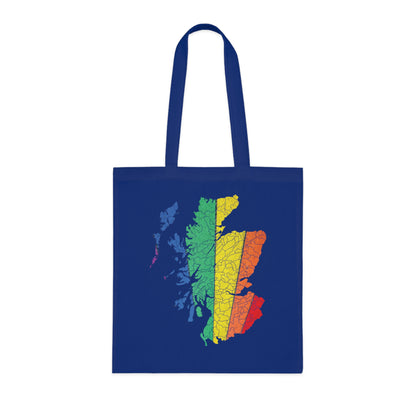 Scotland Pride Road Clan Map Cotton Tote Bag