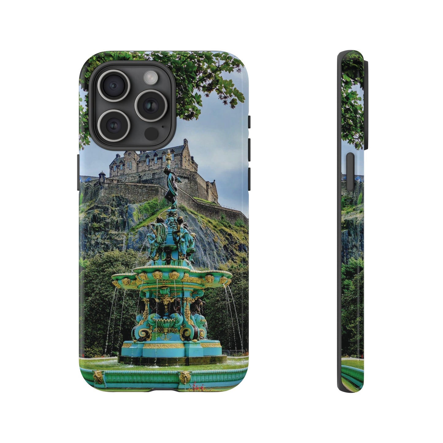 Ross Fountain & Edinburgh Castle Photo Phone Case, Scotland, Various