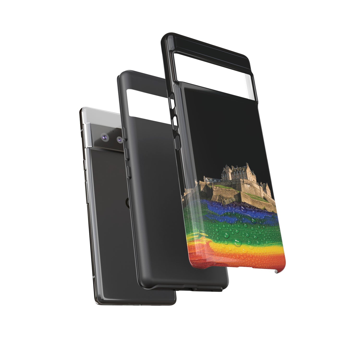 Edinburgh Castle Pride Rockface Phone Case - Rain, Various