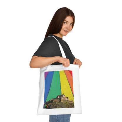 Edinburgh Castle Pride Road Sky Cotton Tote Bag