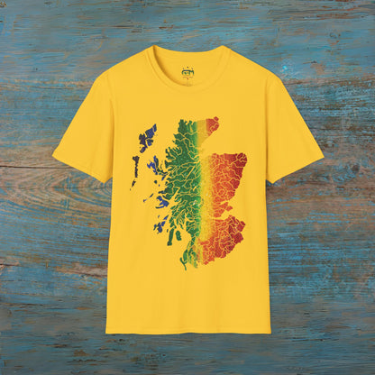 Scotland has PRiDE Rain Clan Regions Map Unisex T-Shirt, Various Colours