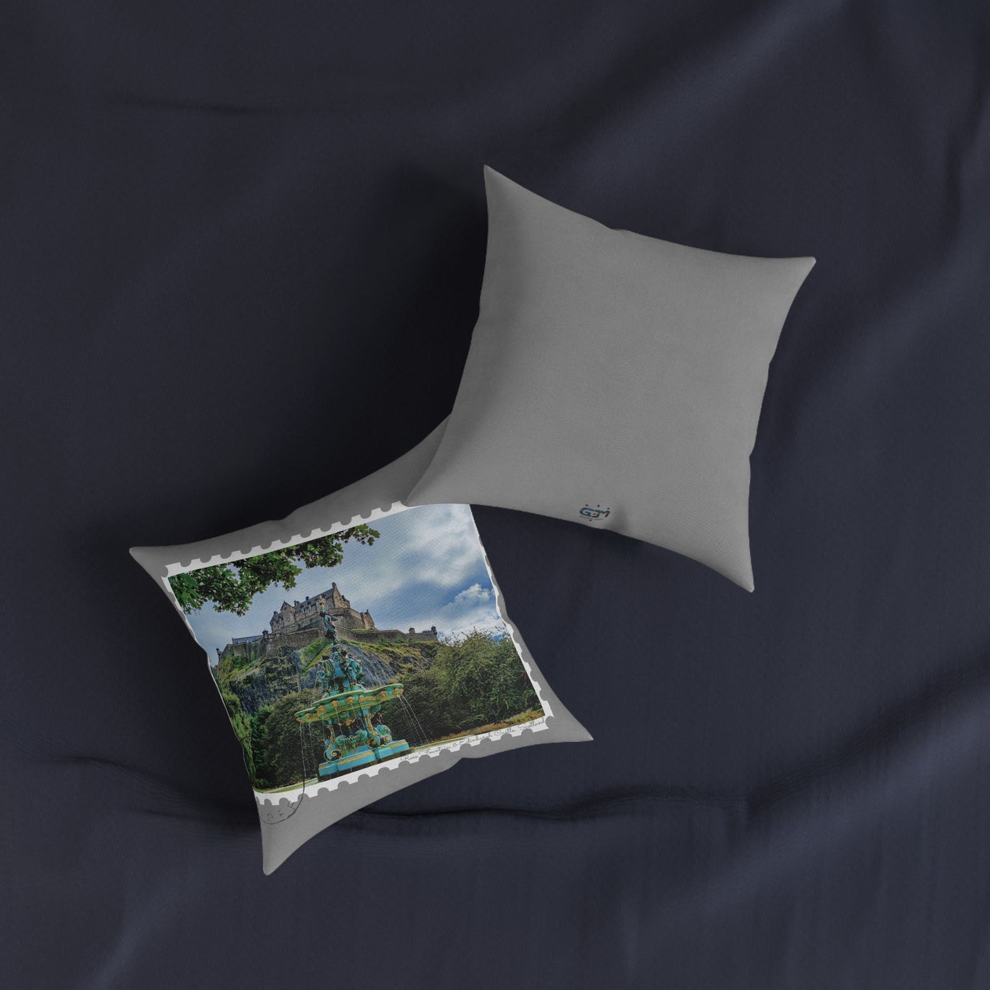 Ross Fountain Photo Stamp Square Cushion, Various Sizes