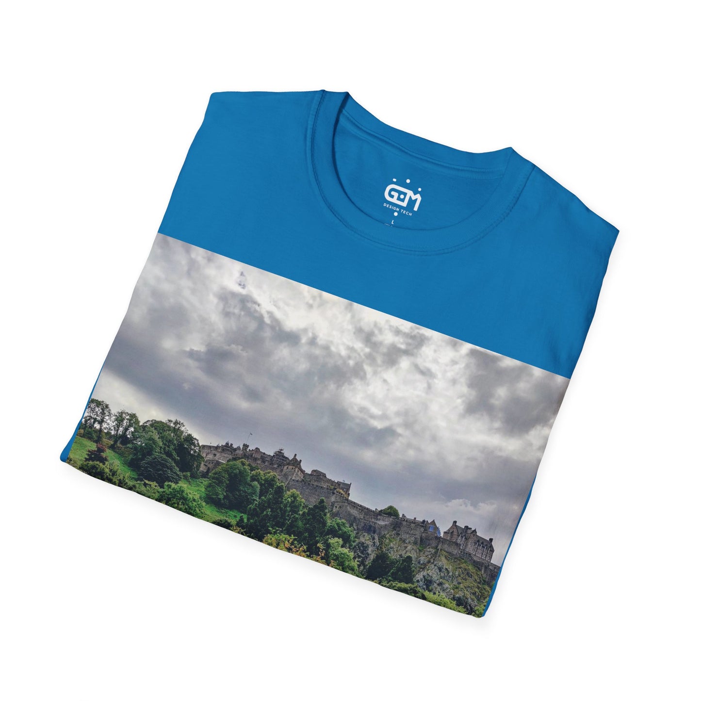 Princes Street Gardens & Edinburgh Castle Photo Softstyle T-Shirt, Unisex Tee, Various Colours