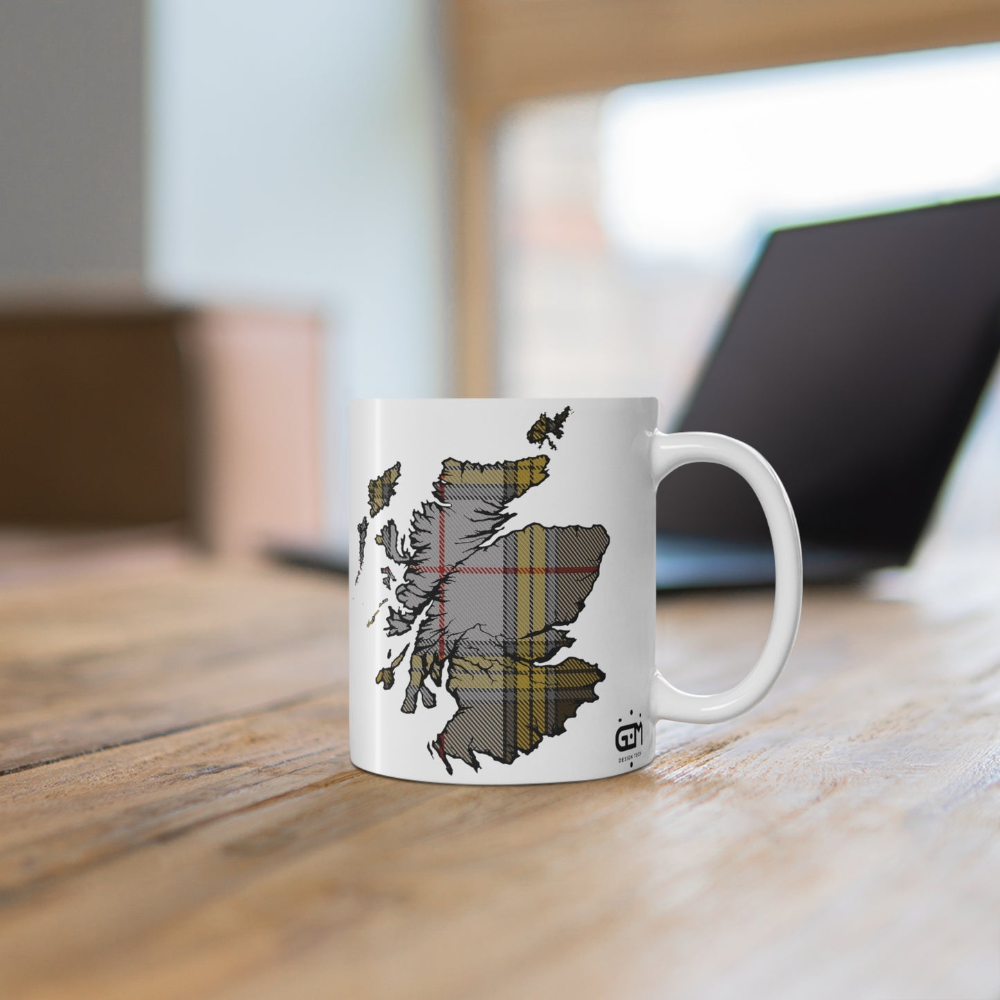 Scotland Map Mug 11oz, Buchanan Dress Tartan