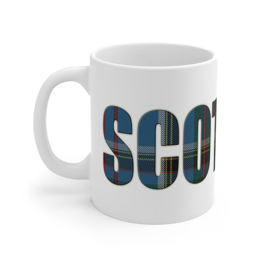 Scotland Tartan Mug - Anderson Old, Coffee Cup, Tea Cup, Scotland, White