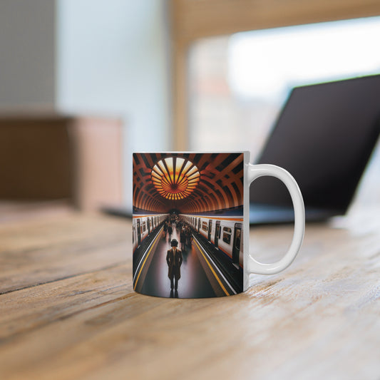 Glasgow's Clockwork Orange Subway, Coffee Cup, Tea Cup, Scotland, White